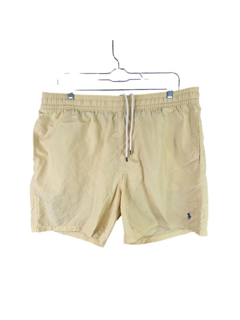 Mens Polo Ralph Lauren Yellow Swim Trunks Mesh Lining Elastic Waist Drawstring X
